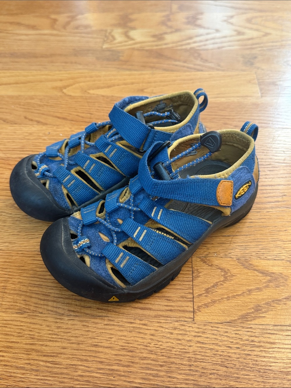 Keen Newport H2 Sandals Blue Waterproof Water Shoes Kids Size 13
